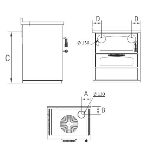 Voorbeeld: Kookkachel Wamsler K 60 | 5,5 kW