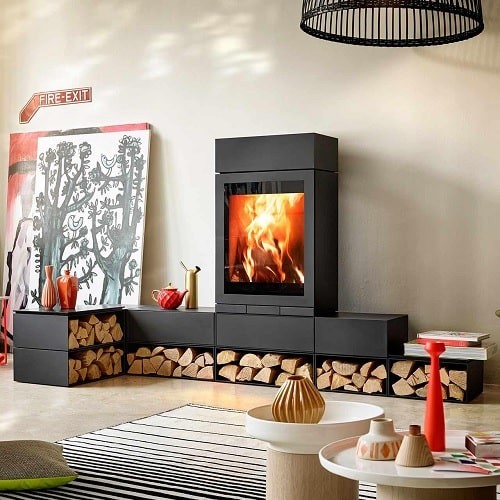 Voorbeeld: Houtkachel Skantherm Brennkammer Elements 603 Front 6kW