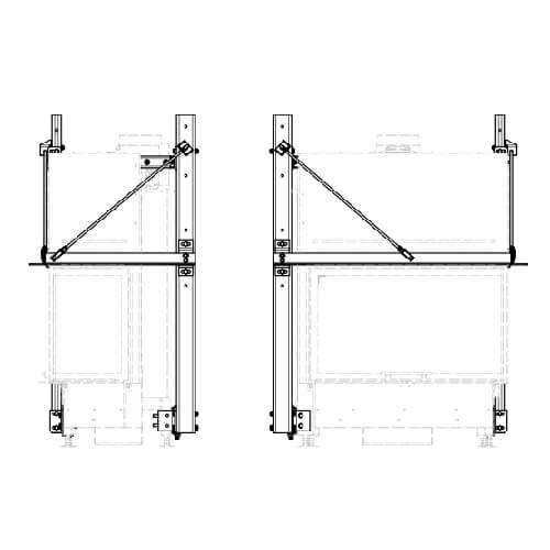 Kachel toebehoor Schmid - Steunframe systeem met draagframe voor Ekko R 84(34) h