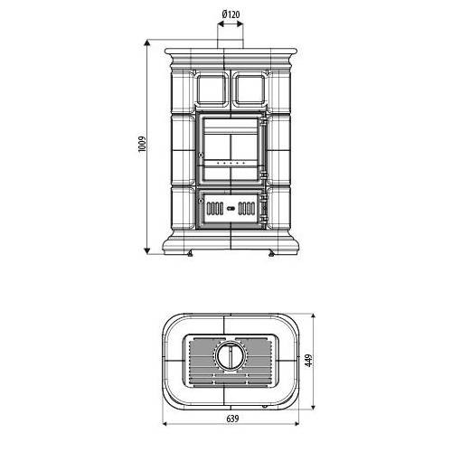 Voorbeeld: Houtkachel Sergio Leoni Marlene Mini E 6,2 kW