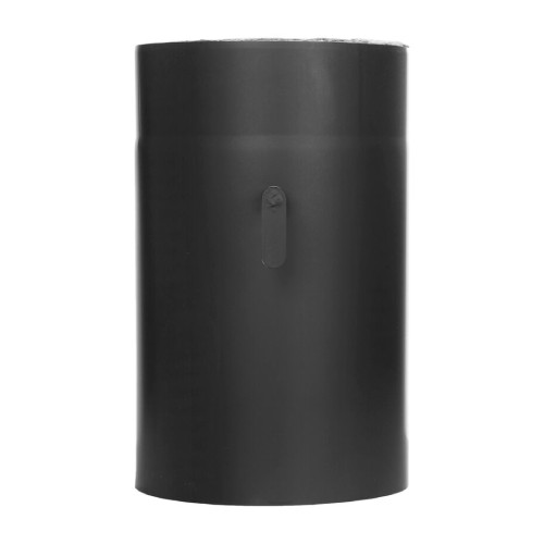 Ofenrohr 15-ISO418 - Längenelement 300 mm mit Drosselklappe schwarz