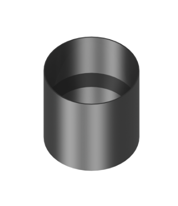 Kachelpijp - lengte element 150 mm met condensaat ring (zonder feeder)