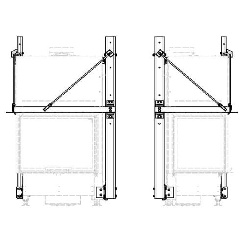 Kachel toebehoor Schmid - Steunframe systeem met draagframe voor Ekko L 67(45) h