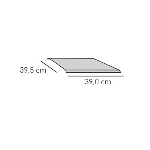 Kachel toebehoor Skantherm - Stralingsbeschermingsplaat 39,0 x 39,5 cm