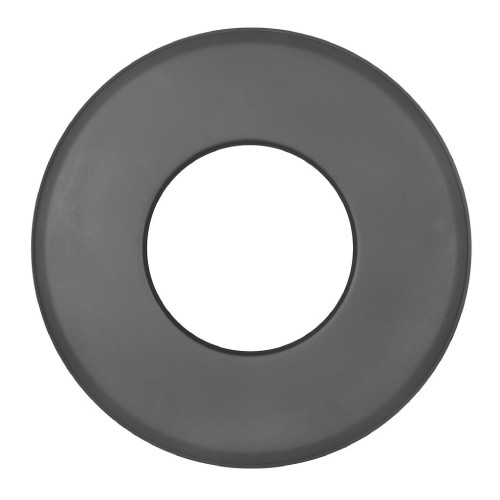 Kachelpijp - Wandrozet 85 mm - zwart -Tecnovis Tec-Stahl