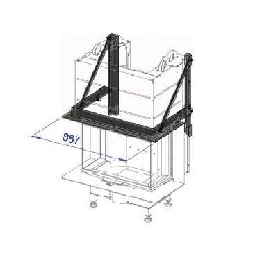 Kachel toebehoor Cera Design - Draagframe voor inbouwhaard KLC (belasting max. 100 kg)