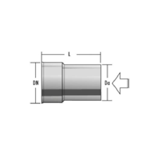 Verlaging/verlenging variabel - enkelwandig - Raab EW-FU