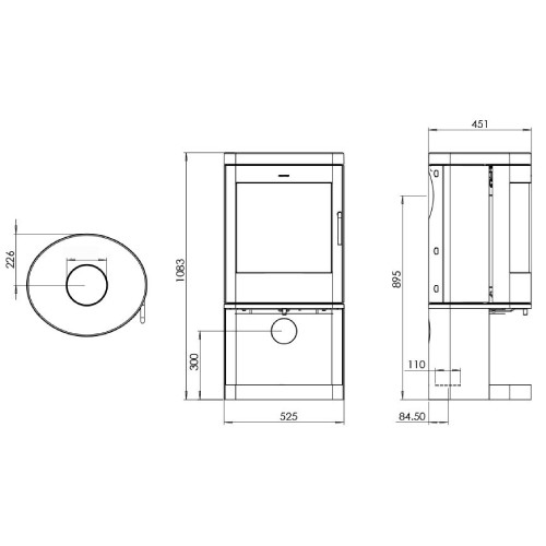 Voorbeeld: Houtkachel Morsoe 8643 | 8,9 kW