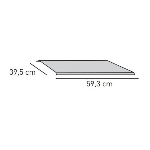 Kachel toebehoor Skantherm - Stralingsbeschermingsplaat 59,3 x 39,5 cm