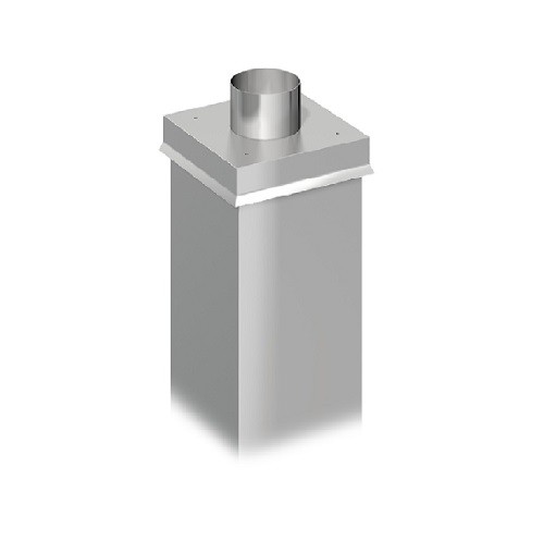 Omkeerbare kop aluminium - Schiedel LB90