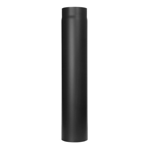 Kachelpijp - Lengte element 750 mm - zwart - Tecnovis Tec-Stahl