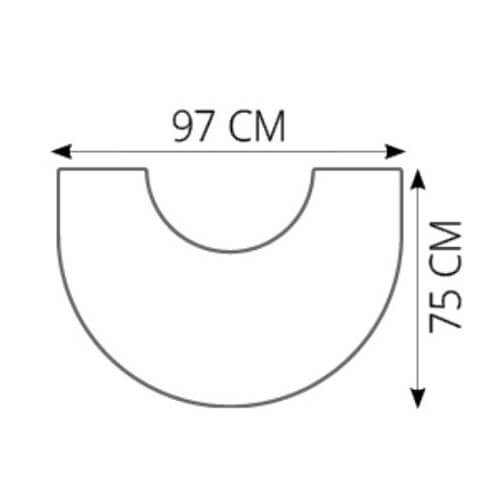 Kaminzubehör Morsoe - Glasvorlegeplatte, 6mm, 97 x 75 cm - 7900/7800