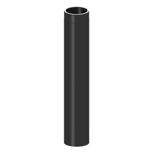 Kachelpijp - dubbelwandig - Lengte element 1000 mm zwart - Tecnovis TEC-Protect