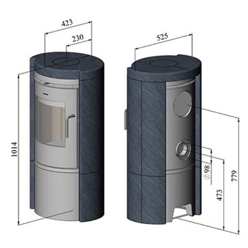 Voorbeeld: Houtkachel Morsoe 6150 | 6 kW