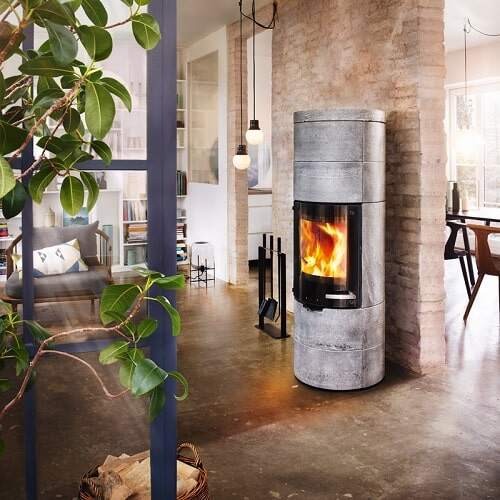 Voorbeeld: Houtkachel Skantherm Milano Stein 2.0 6kW