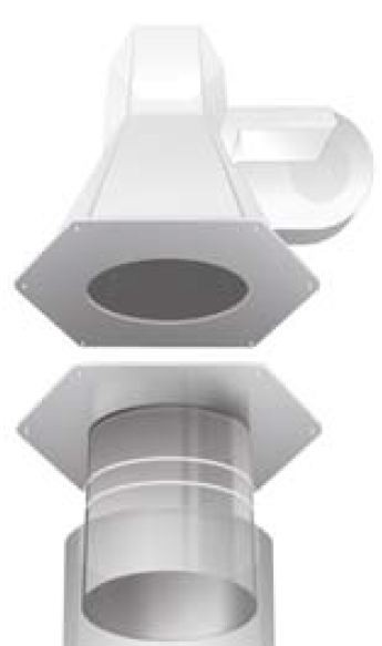 Rookgasventilator Adapter RSG 180/... / RSG 225/... - Kutzner & Weber