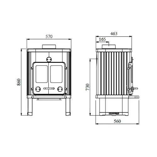 Voorbeeld: Houtkachel Morsoe 1126 | 7,8 kW