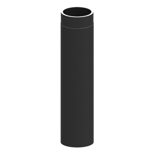 Kachelpijp - dubbelwandig - Lengte element 750 mm zwart - Tecnovis TEC-Protect