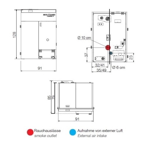 Voorbeeld: Pelletketel Edilkamin Laguna2 P24 | 24,2 kW