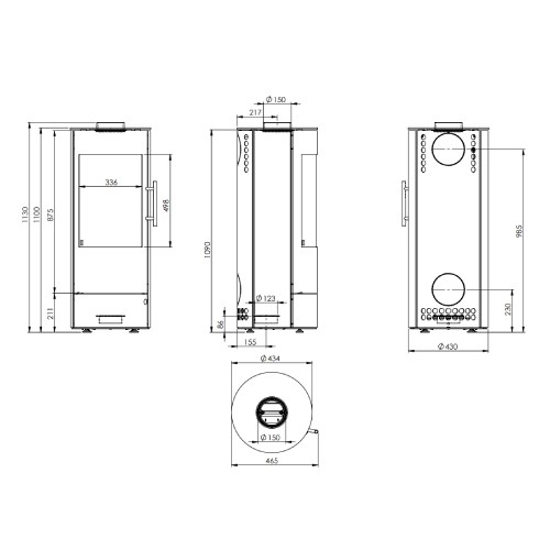 Voorbeeld: Houtkachel Königshütte Vela 5 kW