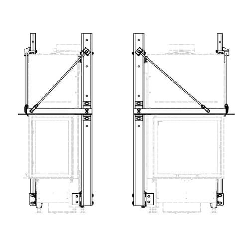 Kachel toebehoor Schmid - Steunframe systeem met draagframe voor Ekko R 55(34) h