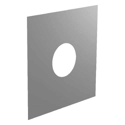Afwerkingsplaat 0° - dubbelwandig - Tecnovis TEC-DW-STANDARD