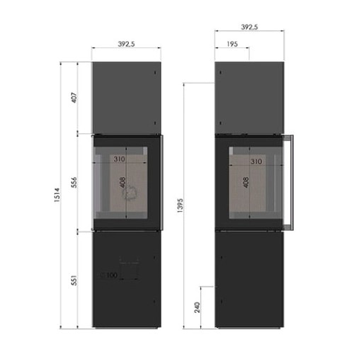 Voorbeeld: Houtkachel Morsoe 4340 | 4,7 kW