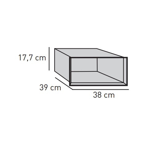 Kachel toebehoor Skantherm - Straalbeschermingselement voor optiekdoos voor 40,0 cm brede doos