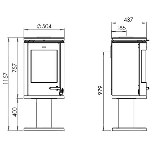 Voorbeeld: Houtkachel Morsoe 7948 | 7,3 kW