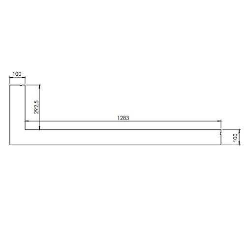 Gashaard toebehoor DRU - Inbouwframe voor Metro 130XT/2 RCH (6-zijdig, B = 100 mm)