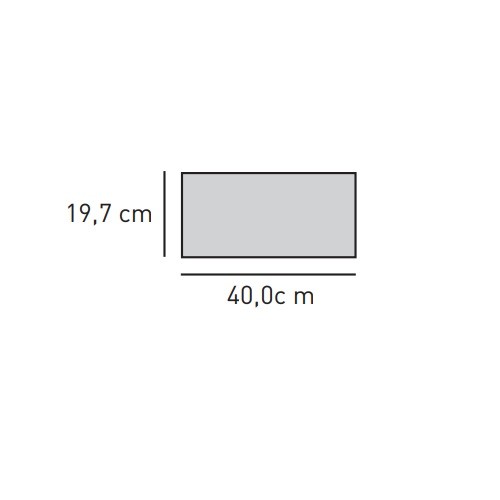 Kachel toebehoor Skantherm - Inspectiepaneel voor optiekdoos 40,0 x 19,7 cm