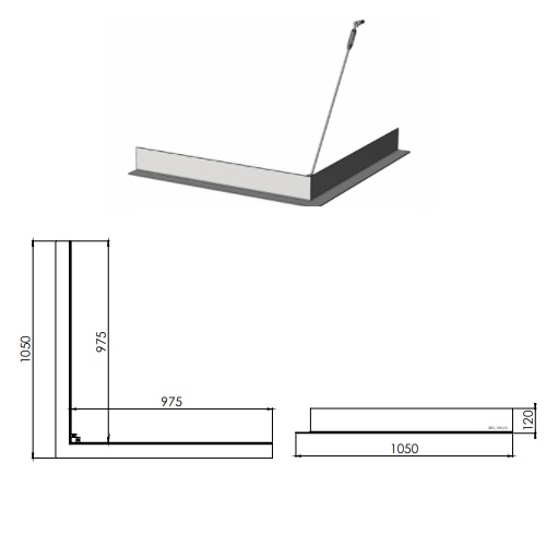 Gashaard toebehoor DRU - Ondersteunend frame voor Lugo 70/2 RCH / Lugo 80/2 RCH