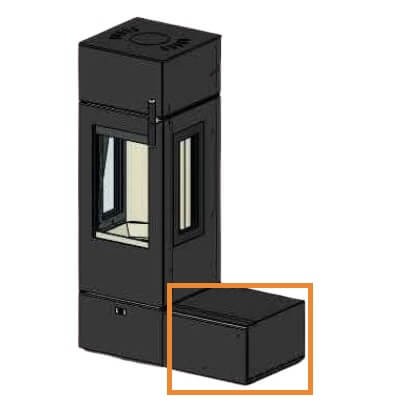 Kachel toebehoor Cera Design - Aanbouwelement met lade zonder houten deksel (Santos)