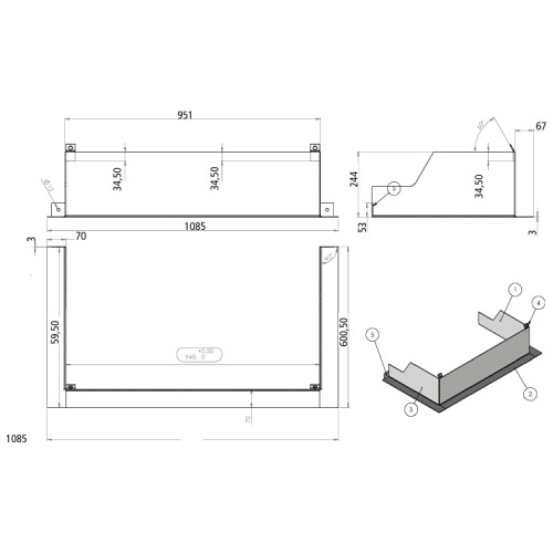 Gashaard toebehoor Leda - Draagframe voor Encanto 83 PS/ ES L/ R