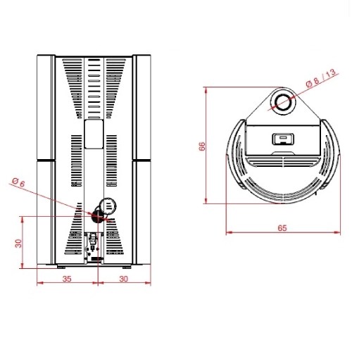 Voorbeeld: Pelletkachel Palazzetti Ecofire Lilibet TC 9 US Pro 2 | 9,3 kW