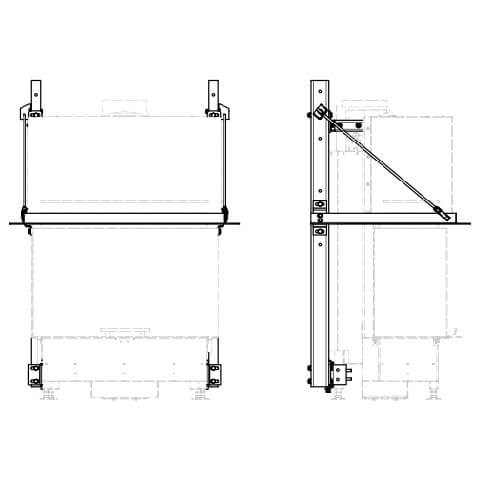 Kachel toebehoor Schmid - Steunframe systeem met draagframe voor Ekko U 84(34) h