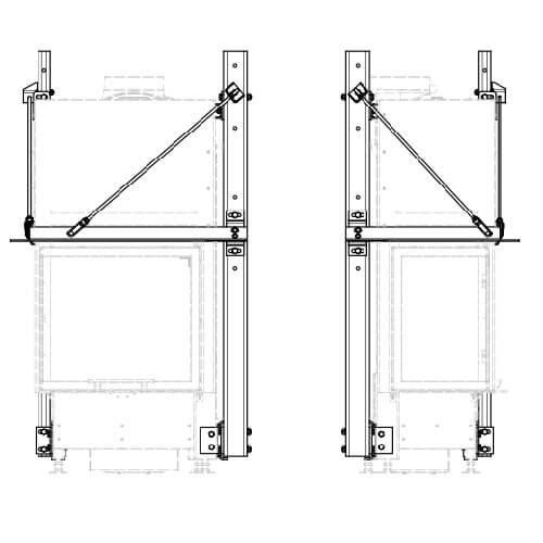 Kachel toebehoor Schmid - Steunframe systeem met draagframe voor Ekko L 55(34) h