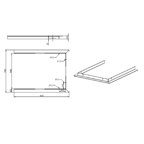 Kachel toebehoor Spartherm - Ondersteunend frame voor Arte U-50h