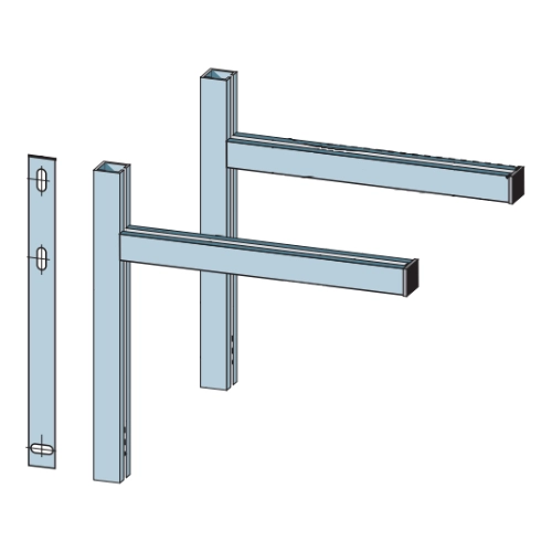 Muurbeugel type 475 - dubbelwandig - Raab DW-Systemen