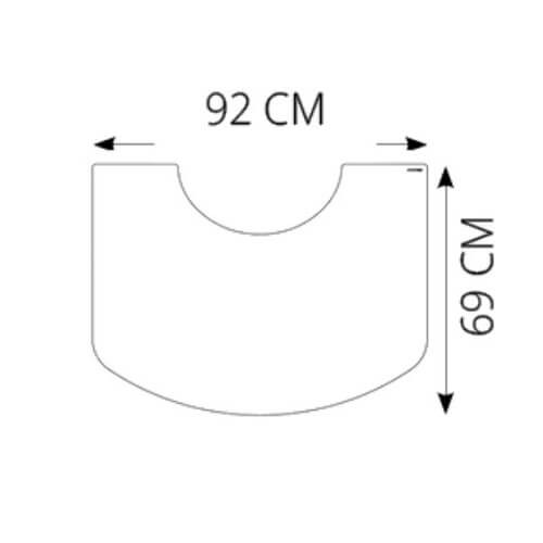 Kaminzubehör Morsoe - Glasvorlegeplatte, 6 mm, 92 x 69 cm - 6100/6800