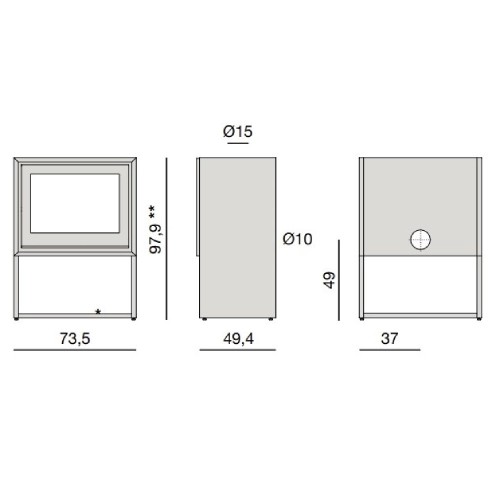 Voorbeeld: Houtkachel MCZ STONE Case 70 | 8,8 kW