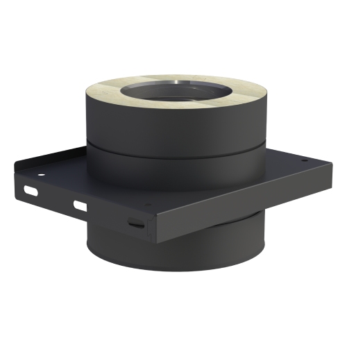 Grondplaat voor wandconsole - dubbelwandig - Jeremias DW-BLACK 50