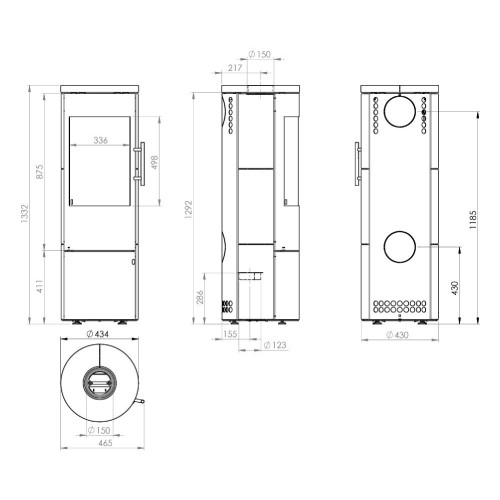 Voorbeeld: Houtkachel Königshütte Vela Plus 5 kW