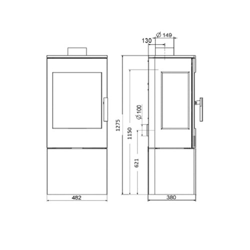 Voorbeeld: Houtkachel Haas & Sohn SALZBURG easy 6 kW