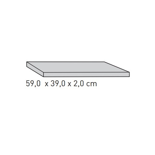 Kaminzubehör Skantherm - Strahlschutzplatte 59,0x39,0x2,0 cm (Technik und Wand Optik Tunnel Box)