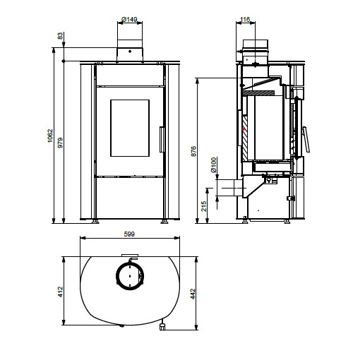 Voorbeeld: Houtkachel Haas & Sohn VILORA.s 8 kW