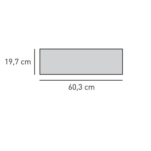 Kaminzubehör Skantherm - Revisionsblech für Optik-Box 60,3 x 19,7 cm