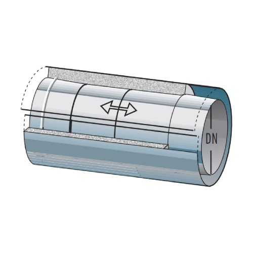 Compensatie-element 200-350 mm - dubbelwandig - Raab DW-Alkon