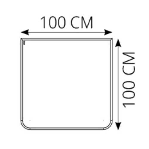 Kachel toebehoor Morsoe - Glazen onderlegplaten 6 mm