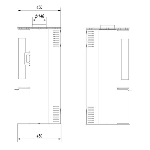 Voorbeeld: Houtkachel Fram Florence 5,5 kW